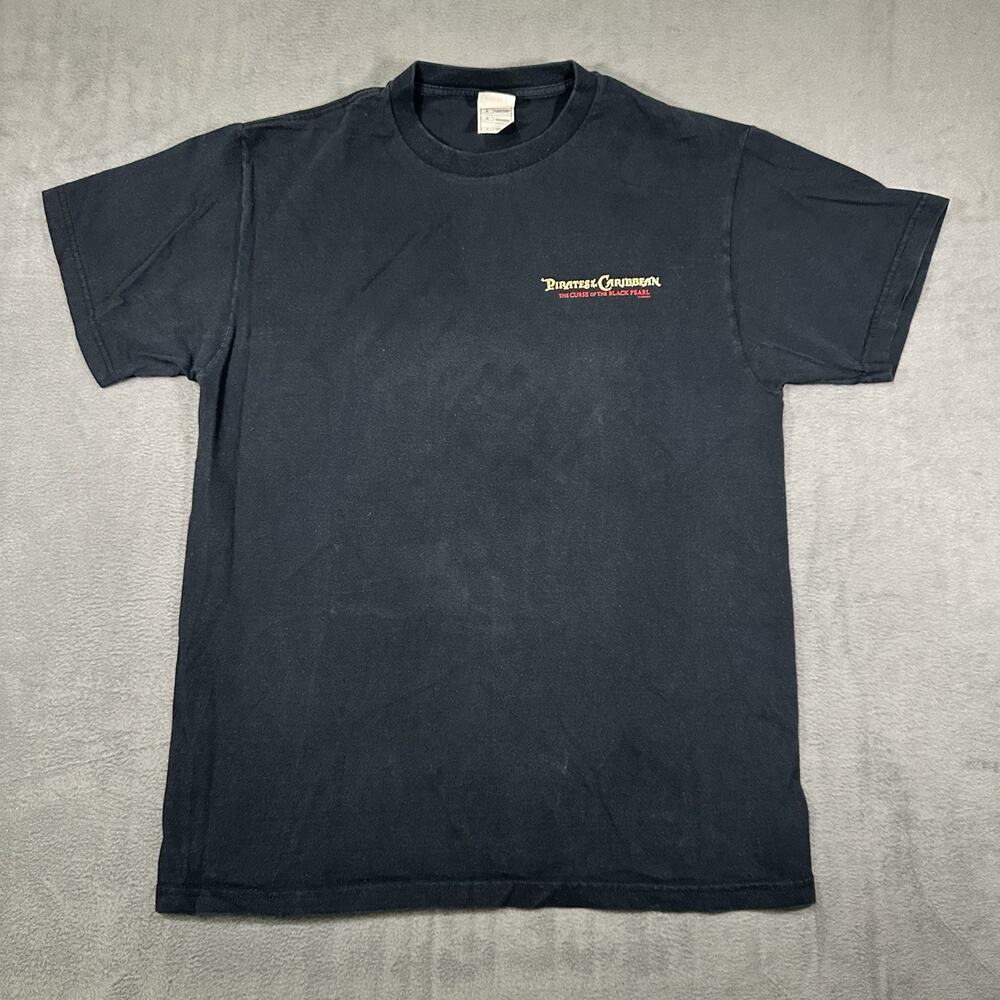 Vintage Pirates of the Caribbean Curse of the Black Pearl Movie Promo T-Shirt L